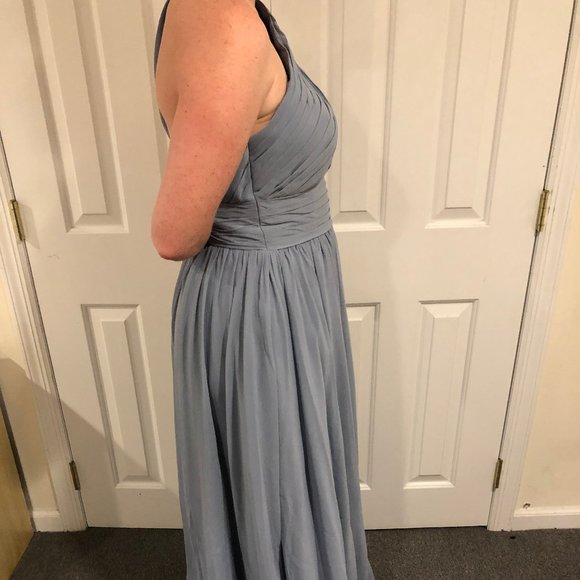 Molly | Azazie Bridesmaid Dress | Dusty Blue Color - Picture 9 of 16